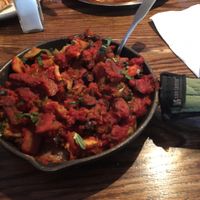 Spaghetti squash with mixed vegetables  at Brix in Cortland
