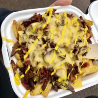 Cheezesteak Fries at Jake's Vegan Steaks in North London