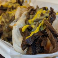 Amazing cheese steak! at Jake's Vegan Steaks in North London