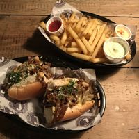 Funghi ‘N Truffle Sandwich with Thyme Fries at Jake's Vegan Steaks in North London