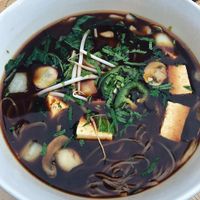 mushroom pho at Urbanbelly in Chicago