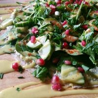 Green salad wrap at Oerwoud in Den Bosch