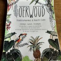 Menu cover  at Oerwoud in Den Bosch