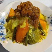 Vegan couscous at Sofia in Chefchaouen