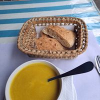 Pumpkin soup at Sofia in Chefchaouen