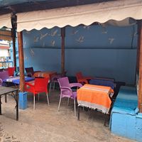 Lots of outdoor seating at Sofia in Chefchaouen