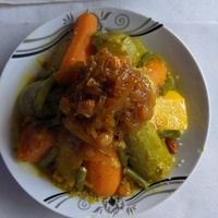 Vegetable cous cous (vegan) at Sofia in Chefchaouen