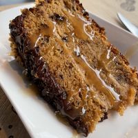 Tarta toffee at Restaurante Goikar in Bilbao