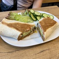 Jackbab on holidays. Jackfruit in wheat tortilla. 25 zł at Mihiderka - Józefa in Krakow
