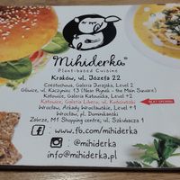 Menu at Mihiderka - Józefa in Krakow