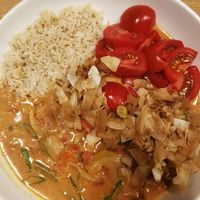 Green bean curry at Mihiderka - Józefa in Krakow