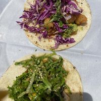Veggie tacos were. 😍😍  at Taqueria Tsunami in Marietta