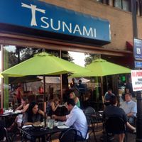 outside at Taqueria Tsunami in Marietta