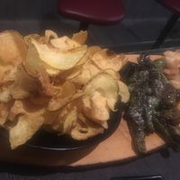 Chips  pardons and pumpkin pastries  at Celta Endovelico in Porto