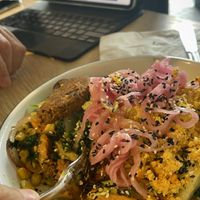 Breakfast scrambleed eggs  at Turf in Vancouver