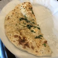 Garlic naan at Zeera  at Zeera in Fuquay Varina