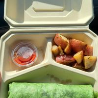 Breakfast burrito at The Grain Cafe in Long Beach