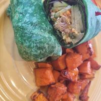 Chicken wrap at The Grain Cafe in Long Beach