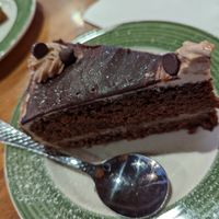 Chocolate cake (YES IT'S VEGAN AND DEEEELICIOUS) at The Grain Cafe in Long Beach