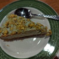 Pistachio cheese cake 😋 at The Grain Cafe in Long Beach
