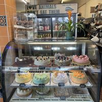 Them cakes 🎂   at The Grain Cafe in Long Beach