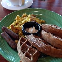 waffle at The Grain Cafe in Long Beach