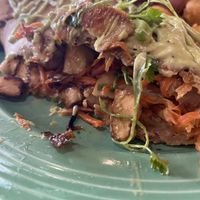 Interior Pollo Crepe  at The Grain Cafe in Long Beach