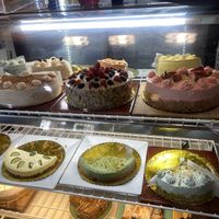 Dessert Case with Kind Gal Letting Me Know Each Flavor 💕  at The Grain Cafe in Long Beach