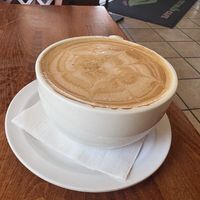 Mint Mocha Lattee  at The Grain Cafe in Long Beach