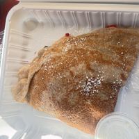 Strawberry Nutella crêpe  at The Grain Cafe in Long Beach