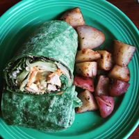 Chicken Salad Wrap at The Grain Cafe in Long Beach