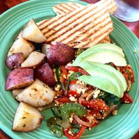 Veggie omelet  at The Grain Cafe in Long Beach