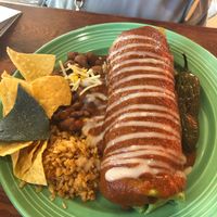 Wet Burrito w/ Red Sauce  at The Grain Cafe in Long Beach