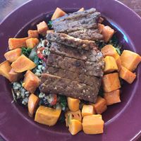 Tempeh Stir Fry at The Grain Cafe in Long Beach