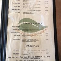 menu at The Grain Cafe in Long Beach