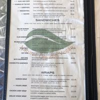 menu at The Grain Cafe in Long Beach