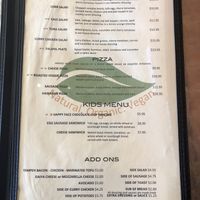 menu at The Grain Cafe in Long Beach