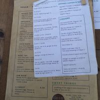 Drinks menu at Dosa Nova in Sitges