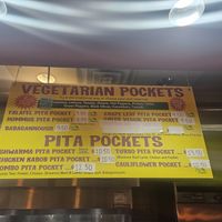 Menu at Pita Pockets in Northampton
