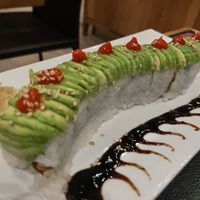 Vegan sweet potato roll  at Sunda in Chicago