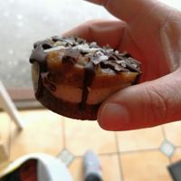 raw snickers slice. at V1 in Wellington