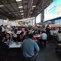 Shared seats at Soi Naradhiwas Rajanagarindra - Vegetarian Food Stall in Bangkok
