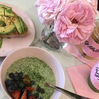 Matcha Chia Seed Pudding and Avocado Toast  at Holy Matcha - North Park in San Diego