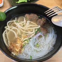 Noodle soup at Alpukat Bistro in Jakarta