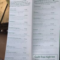 Menu (in Dutch) at Koffiebar Sowieso in Breda