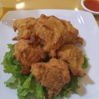 Fried tofu at Loving Hut Thai Duong in Phu Quoc