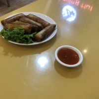 Spring rolls  at Loving Hut Thai Duong in Phu Quoc