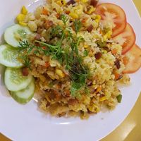 Fried roce with Duck meat at Loving Hut Thai Duong in Phu Quoc