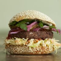 Kosmos burger at Cafe Kosmos in Odense