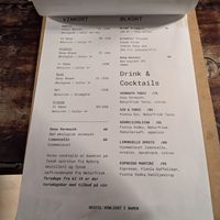 October 2025 menu at Cafe Kosmos in Odense
